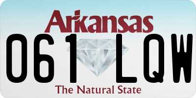 AR license plate 061LQW