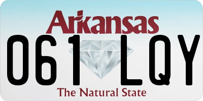 AR license plate 061LQY
