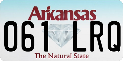 AR license plate 061LRQ