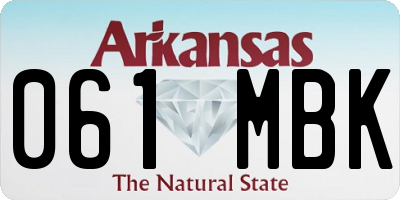 AR license plate 061MBK