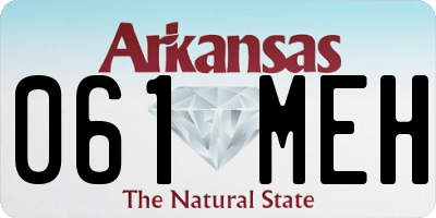 AR license plate 061MEH
