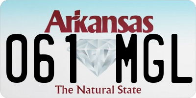 AR license plate 061MGL