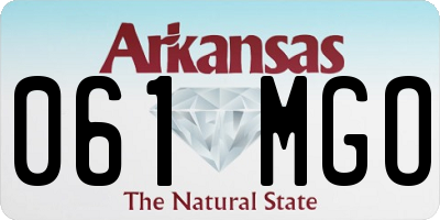 AR license plate 061MGO