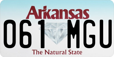 AR license plate 061MGU