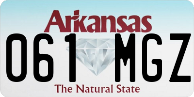 AR license plate 061MGZ