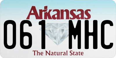 AR license plate 061MHC
