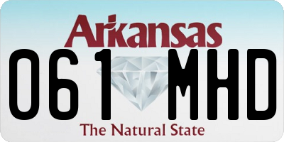 AR license plate 061MHD