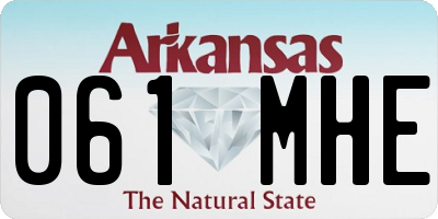 AR license plate 061MHE