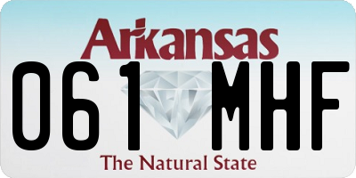 AR license plate 061MHF