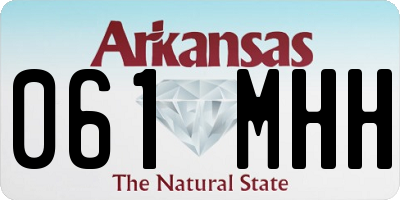 AR license plate 061MHH