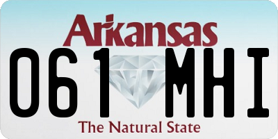 AR license plate 061MHI
