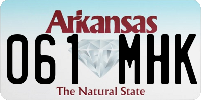 AR license plate 061MHK