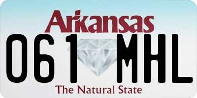 AR license plate 061MHL