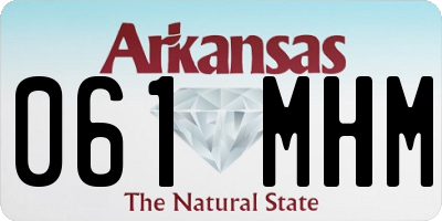 AR license plate 061MHM