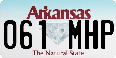 AR license plate 061MHP