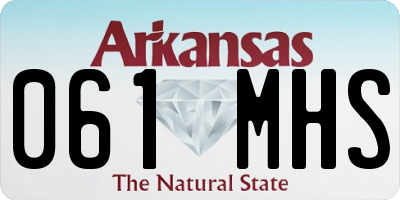 AR license plate 061MHS