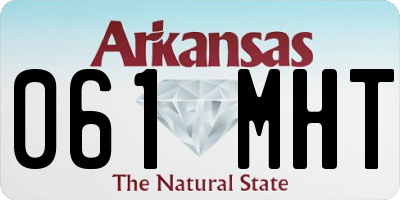 AR license plate 061MHT