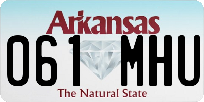 AR license plate 061MHU