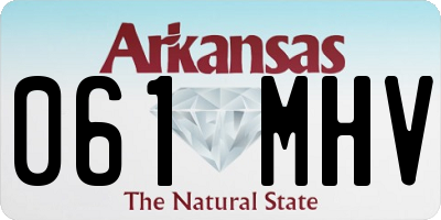 AR license plate 061MHV