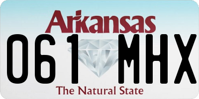 AR license plate 061MHX