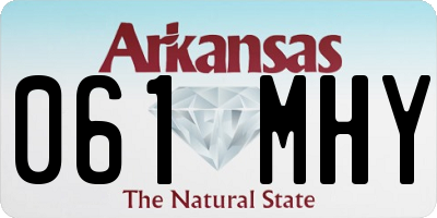 AR license plate 061MHY