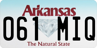 AR license plate 061MIQ