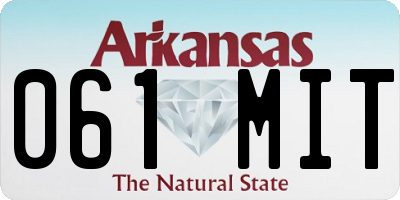 AR license plate 061MIT