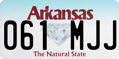 AR license plate 061MJJ