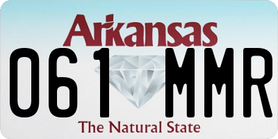 AR license plate 061MMR