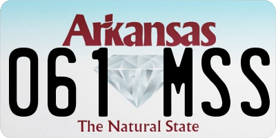 AR license plate 061MSS