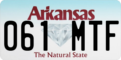 AR license plate 061MTF