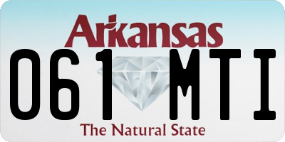 AR license plate 061MTI