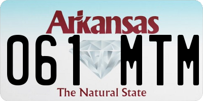 AR license plate 061MTM