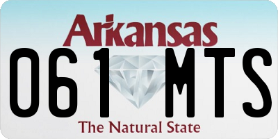 AR license plate 061MTS