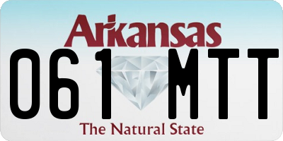 AR license plate 061MTT