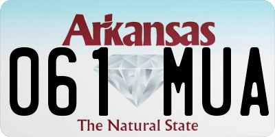 AR license plate 061MUA