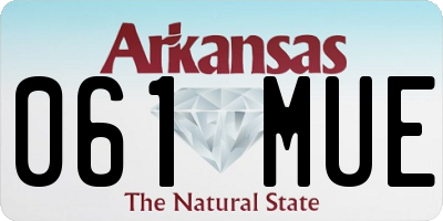 AR license plate 061MUE