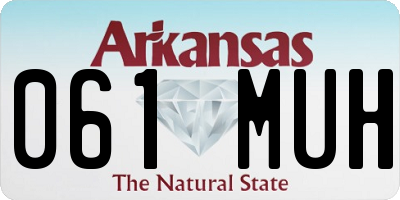 AR license plate 061MUH