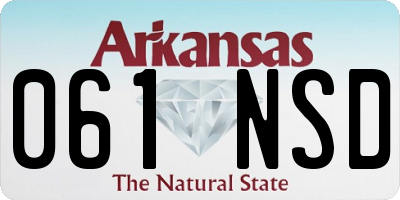 AR license plate 061NSD