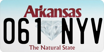 AR license plate 061NYV