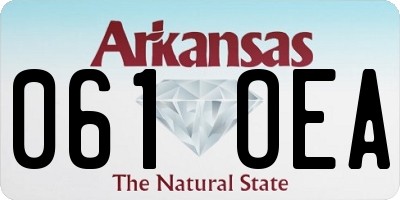 AR license plate 061OEA