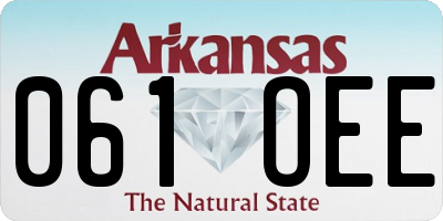 AR license plate 061OEE