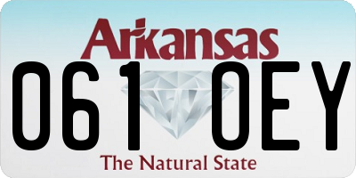 AR license plate 061OEY