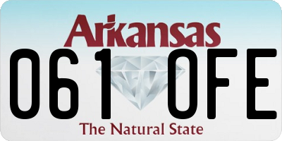 AR license plate 061OFE