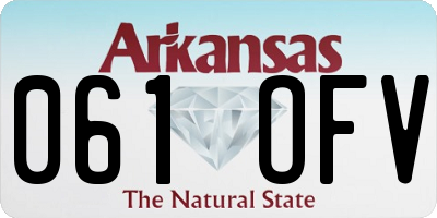 AR license plate 061OFV