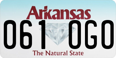 AR license plate 061OGO