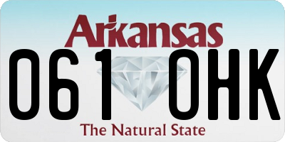 AR license plate 061OHK