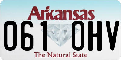 AR license plate 061OHV