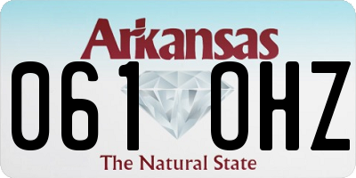 AR license plate 061OHZ