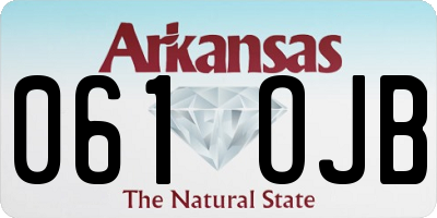 AR license plate 061OJB